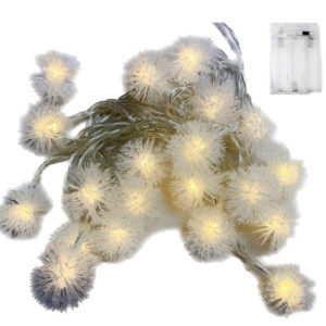 battery pom pom dandelion fairy lights