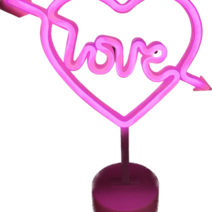 Two Way Powered USB and Battery LOVE Arrow LED Neon Kids Night Light