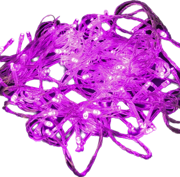 10m Connectable 100 LED Indoor Plug In String Fairy Lights - Purple 10m Connectable 100 LED Indoor Plug In String Fairy Lights - Purple