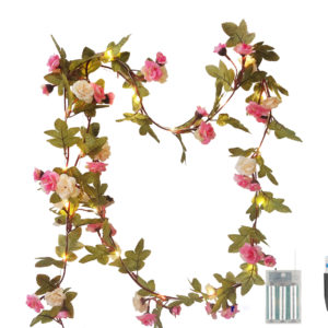 2 way powered rose garland flower fairy lights