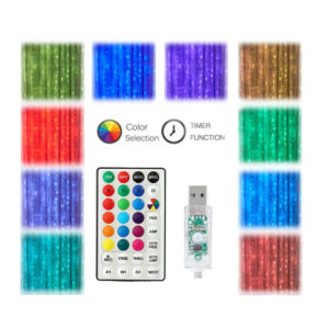 colour changing soft wire curtain seed lights 16 colour
