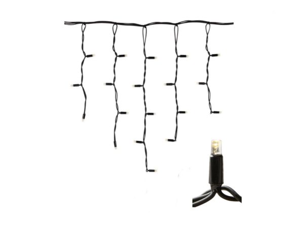 outdoor black cable icicle fairy lights warm white outdoor black cable icicle fairy lights warm white