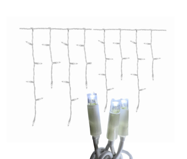 outdoor white cable icicle lights white