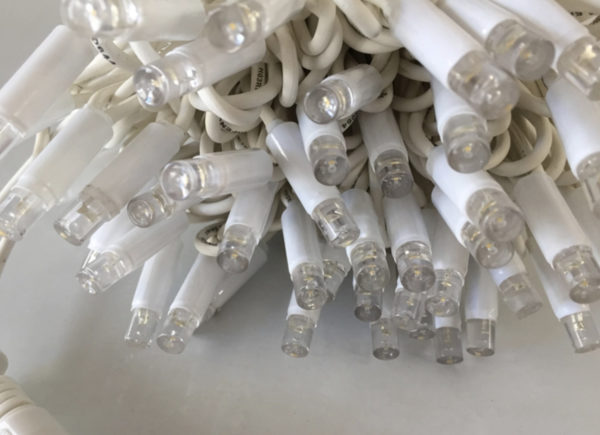 10m White Rubber Outdoor Waterproof String Fairy Lights