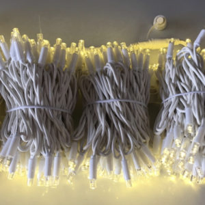 10m White Rubber Connectable Outdoor Waterproof String Fairy Lights
