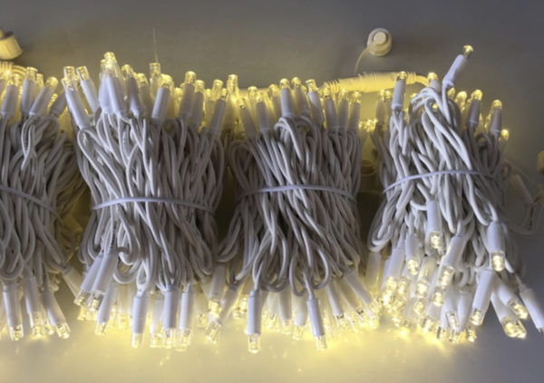 10m White Rubber Connectable Outdoor Waterproof String Fairy Lights
