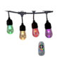 15m One Colour or Multiple Colour Music Activated Connectable Outdoor Festoon Lights