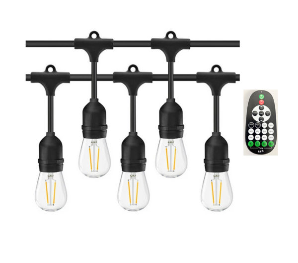 Remote Controlled Dimmable Weatherproof Exchangeable Festoon Lights - Warm White