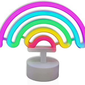 Two Way Powered USB and Battery Rainbow LED Neon Kids Night Light