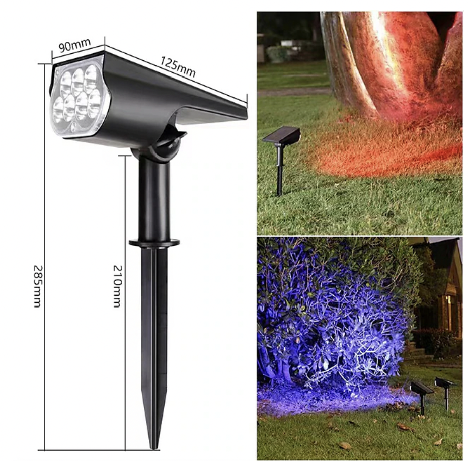 Solar LED Garden Projector Spotlight Colour Changing