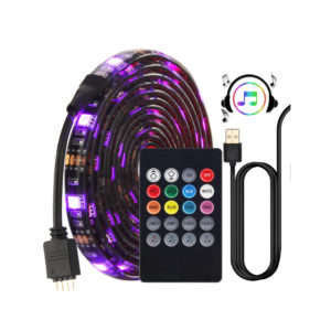 Sound Activated 8 Colour RGB LED Strip Lights