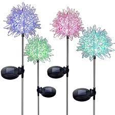 Solar Dandelion 15cm Diameter Garden Lights Colour Changing