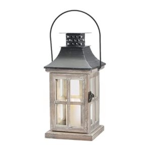 Vintage Wooden Candle Lantern Holder