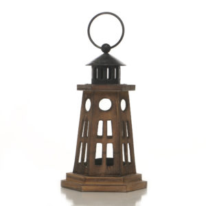 Light House Wooden Candle Lantern Holder