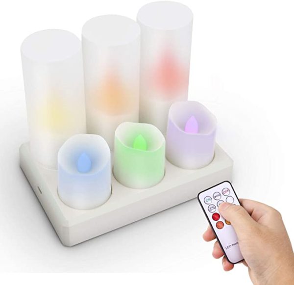 Rechargeable tea lights discount