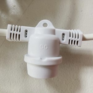 White Cable Connectable Weatherproof Outdoor Festoon Lights