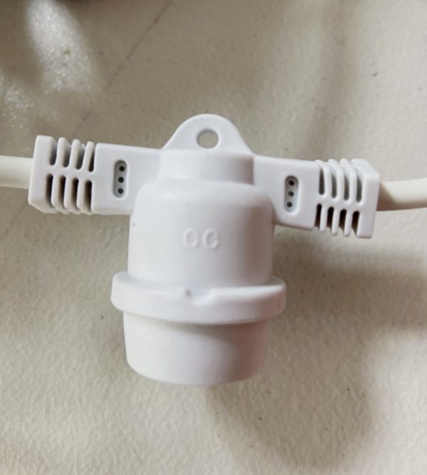 White Cable Connectable Weatherproof Outdoor Festoon Lights