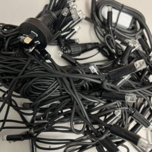 3m Icicle Fringe Fairy Lights Outdoor Waterproof Connectable Rubber Wire