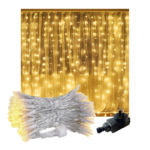 3x2m Warm White Curtain fairy Lights backdrop