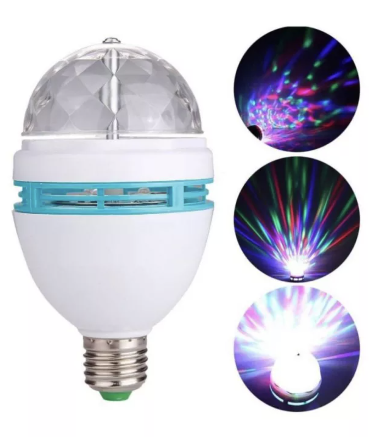 NEWNEN LED Party Light, E27 3W LED RGB Disco Ball Disco Light, 360