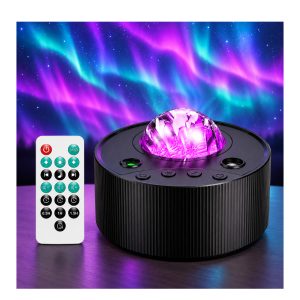 Northern Lights Aurora Moon & Star LED and Laser Projector Lamp
