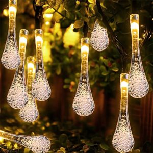 raindrop solar garden fairy lights 2