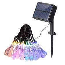 Raindrop Waterproof Solar String fairy Lights