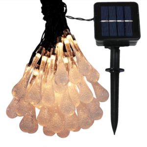 Raindrop Waterproof Solar String fairy Lights