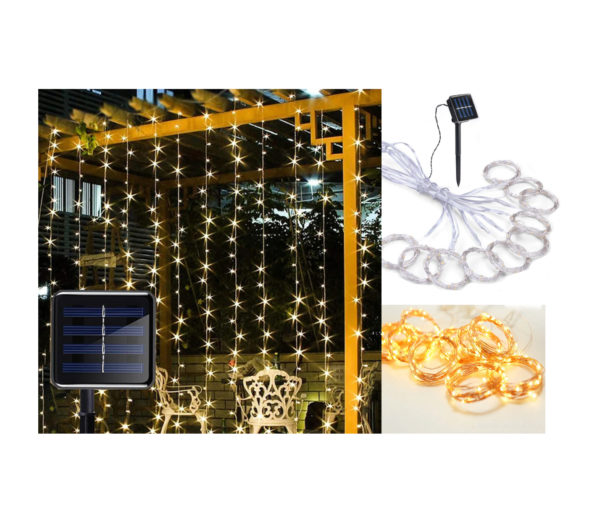 solar 3x3 seed curtain lights