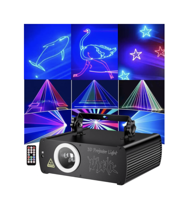 3D disco laser project light 5
