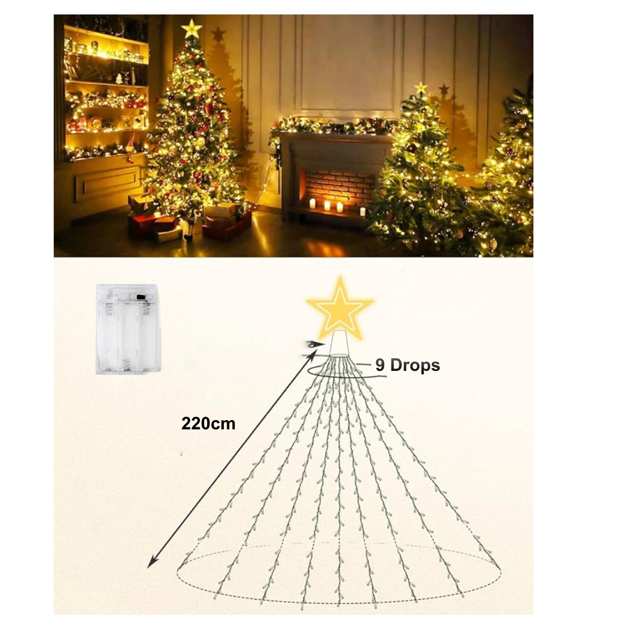 Battery deals tree lights