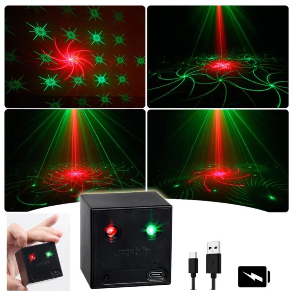 portable rechargeable mini laser disco lights