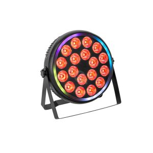 80W 4 in 1 with RGB Ring DMX Super Bright Full Colour Stage Wash Lights LED Par Light