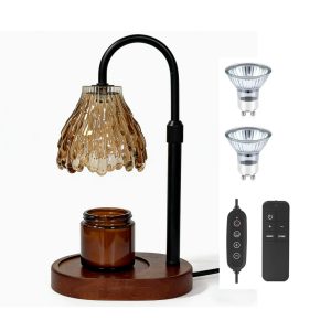 Raindrop Glow Vintage Aromatherapy Lamp with Remote Control, Timer & Dimmable Height Adjustable Candle Wax Melting Warmer Lamp