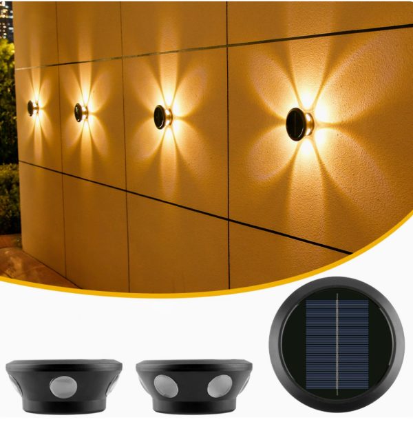 solar flower projector light
