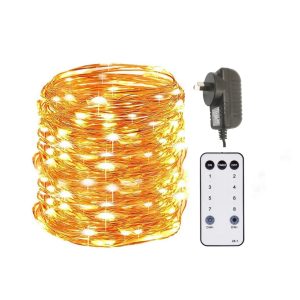 80m copper seed lights w remote
