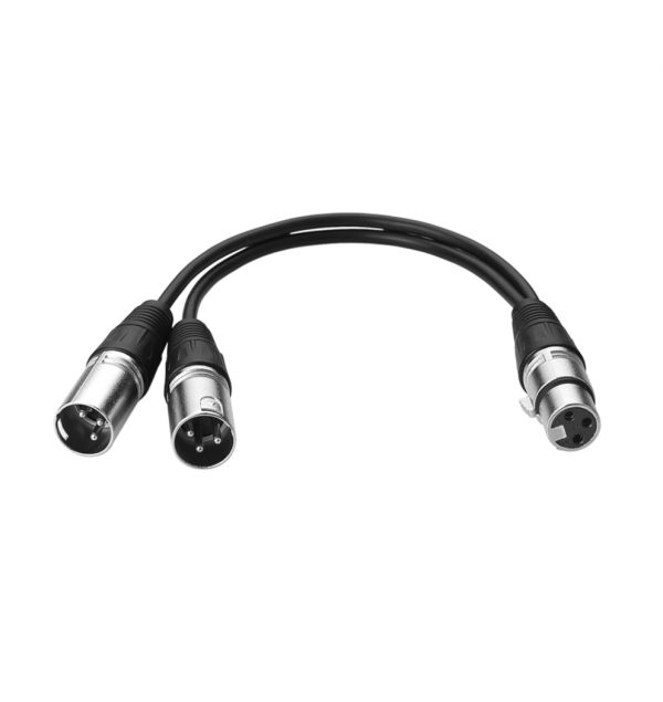 female to dual male xlr cable spliter